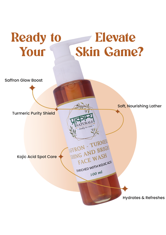 Saffron‑Turmeric Nourishing and Brightening Face Wash – 100ml