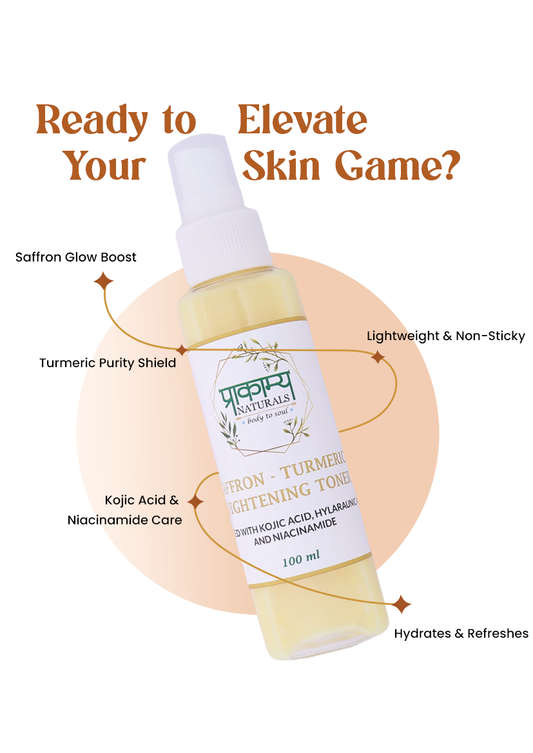 Saffron-Turmeric Brightening Toner – 100ml